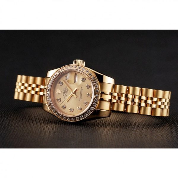 Superclone Rolex Datejust Replica 28mm Gold Dial Luxury Watch 1454096 - High Quality Fashion Timepiece - Image 4