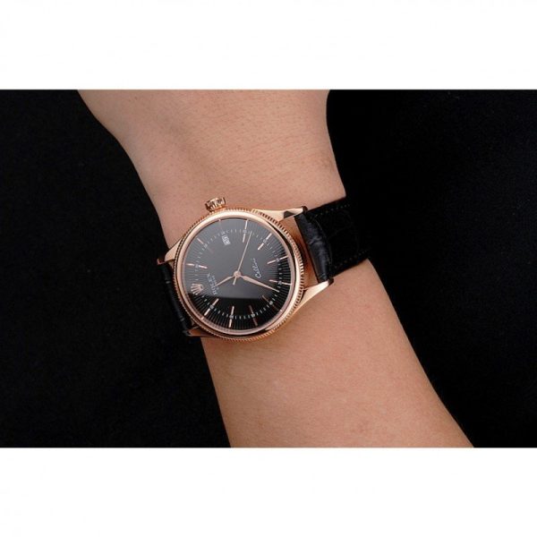 Rolex Cellini Superclone Replica 38mm Black Dial Luxury Watch - High Quality Timepiece - Image 10
