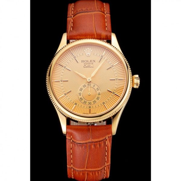 Superclone Rolex Cellini 38mm Gold Dial Replica | Luxury Watch for Men - Image 2