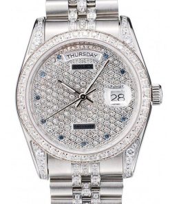 Rolex Day-Date 36mm Diamond Dial Replica Luxury High-Quality Watch