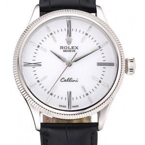 Rolex Cellini Superclone Replica 39mm White Dial Luxury Timepiece - High Quality Watch