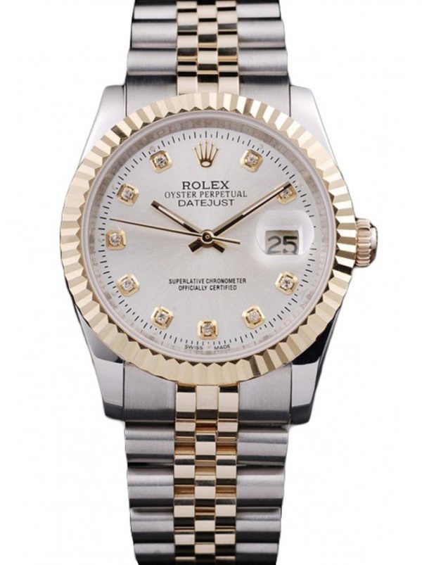 Rolex Datejust Superclone Replica 36mm White Dial Luxury Watch - High Quality Timepiece