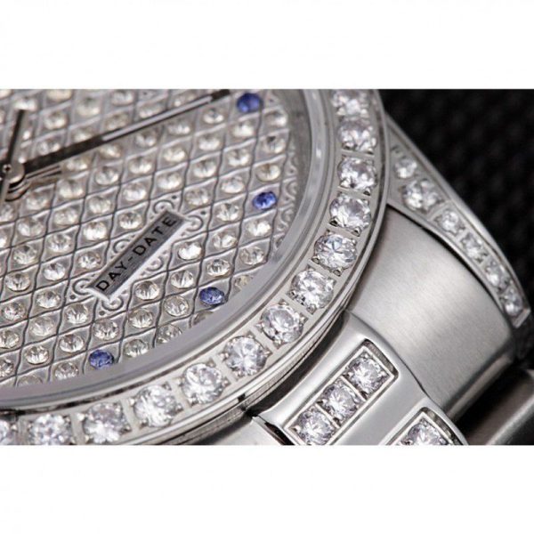 Rolex Day-Date 37mm Diamond Dial Replica Superclone Luxury Watch - High Quality Timepiece - Image 10