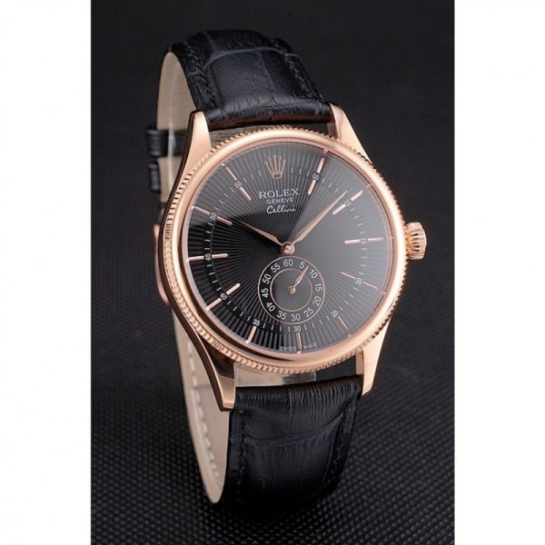 Rolex Cellini Superclone Replica 38mm Black Dial Luxury Automatic Men's Watch - Image 3