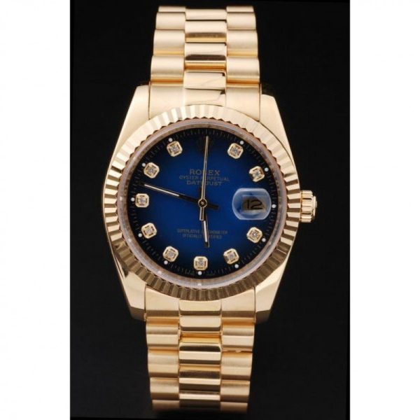 Rolex Datejust Superclone Replica 36mm Blue Dial Luxury Men's Watch - Image 2