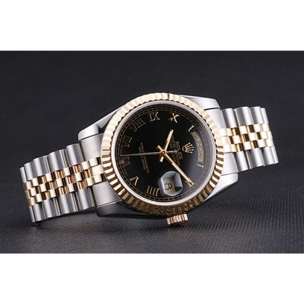 Rolex Day-Date 36mm Black Dial SRL78 Replica - Luxury High Quality Watch - Image 4