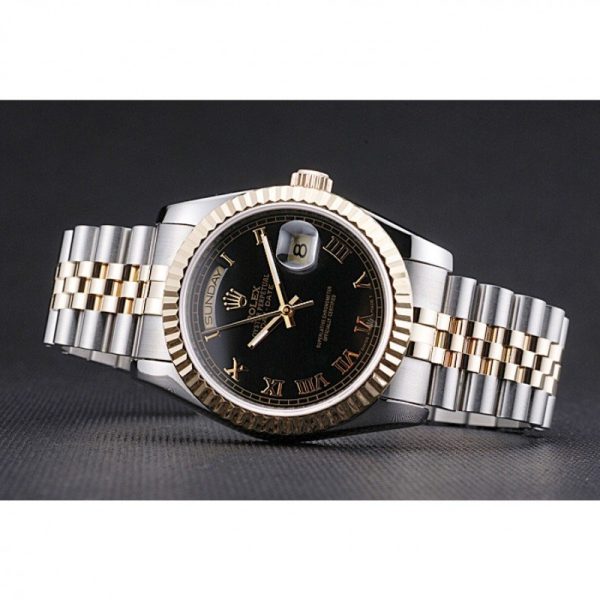 Rolex Day-Date 36mm Black Dial SRL78 Replica - Luxury High Quality Watch - Image 5